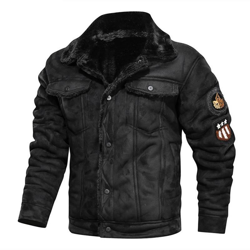Fur Integrated Leather Jacket - dfive's store