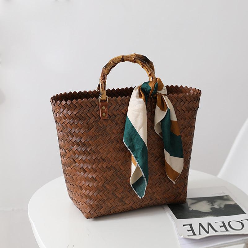 Retro Portable Large Capacity Handbag - dfive's store