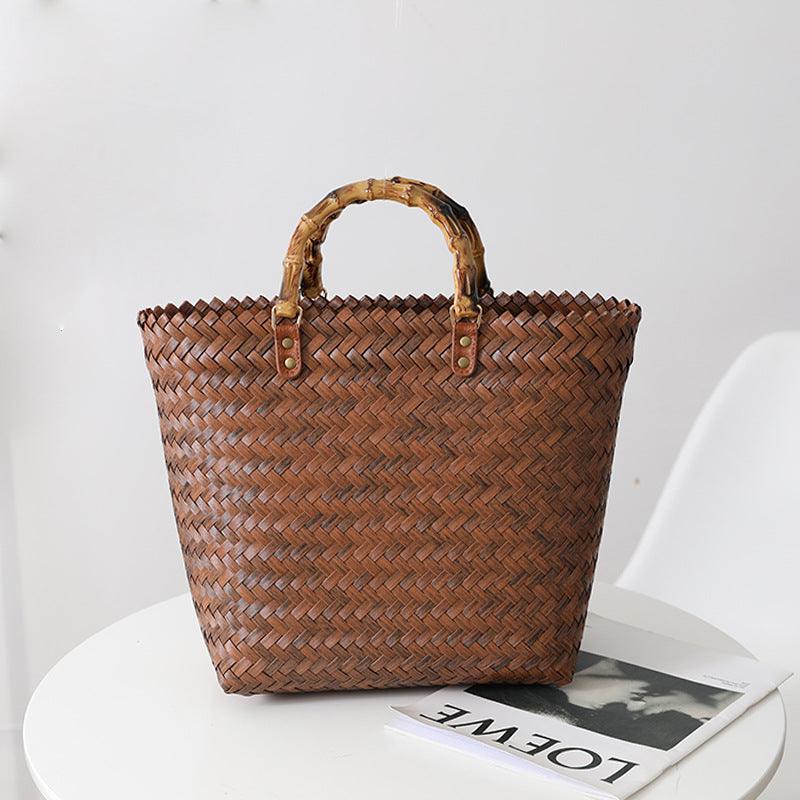Retro Portable Large Capacity Handbag - dfive's store