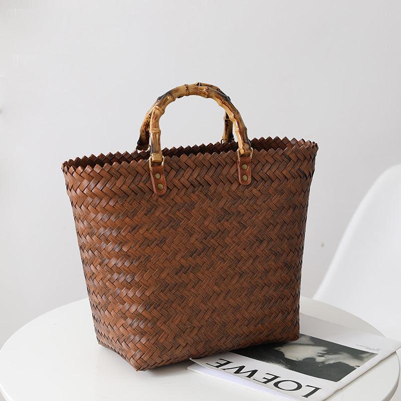 Retro Portable Large Capacity Handbag - dfive's store