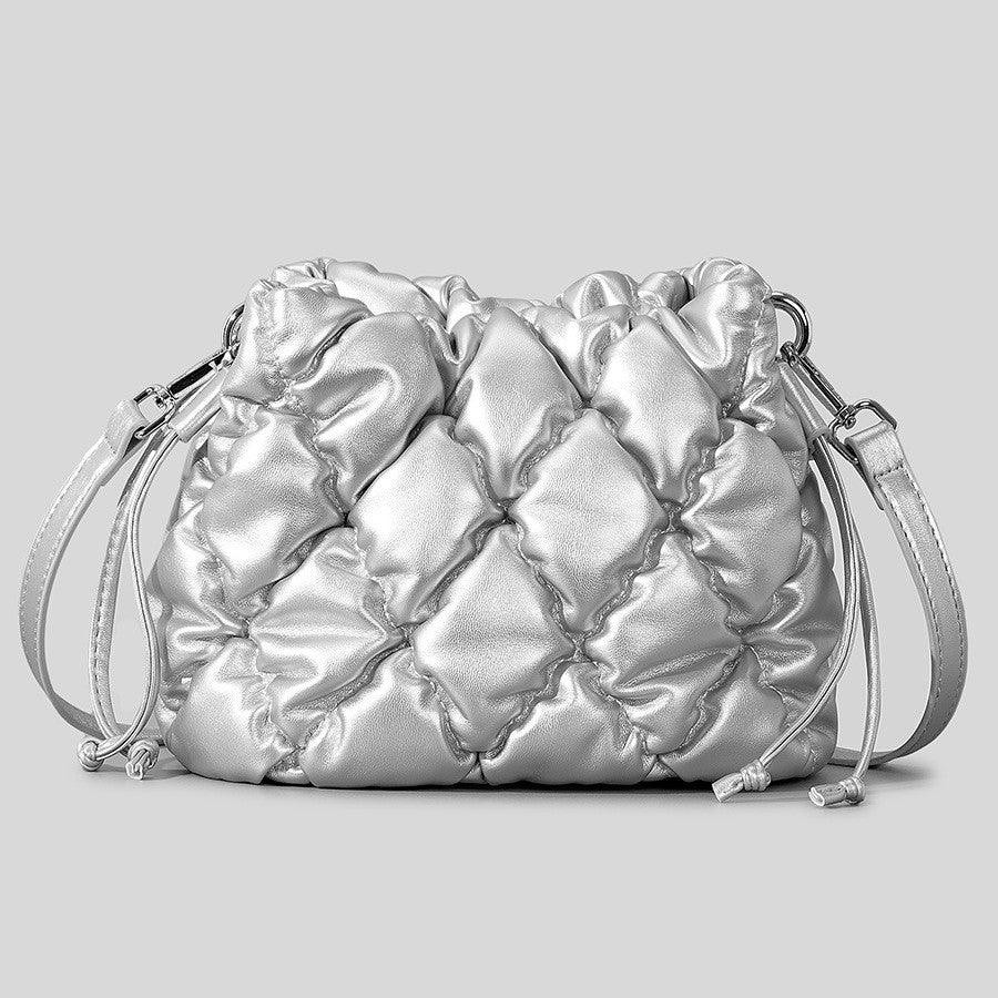 Rhombus Stitching Shoulder Bag - dfive's store