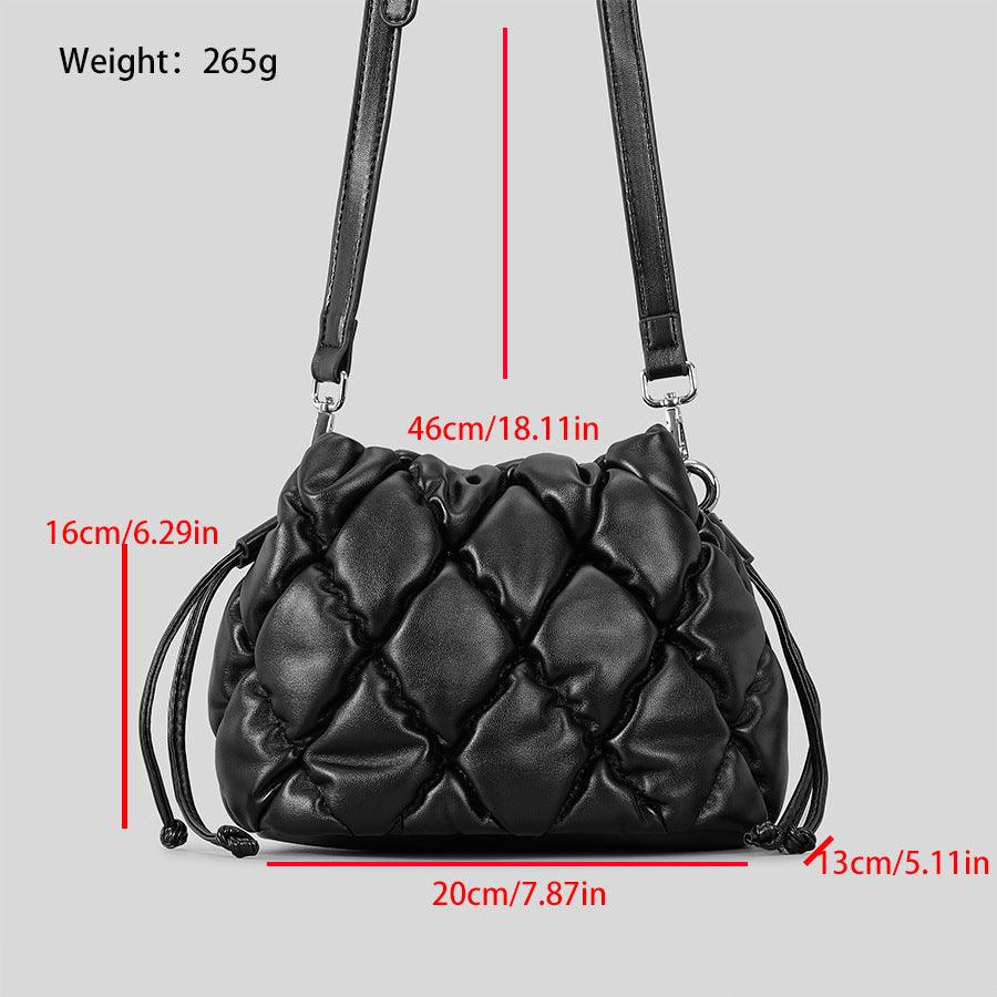 Rhombus Stitching Shoulder Bag - dfive's store