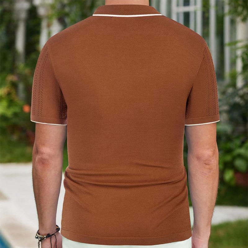 Short-Sleeved Shirt Summer Button Lapel - Dfive's Store
