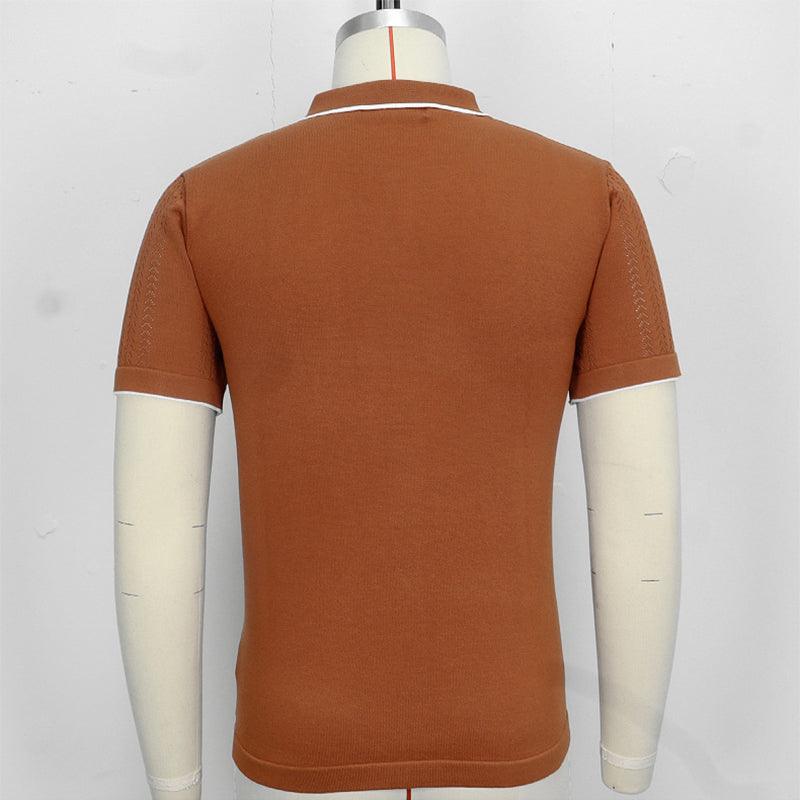 Short-Sleeved Shirt Summer Button Lapel - Dfive's Store
