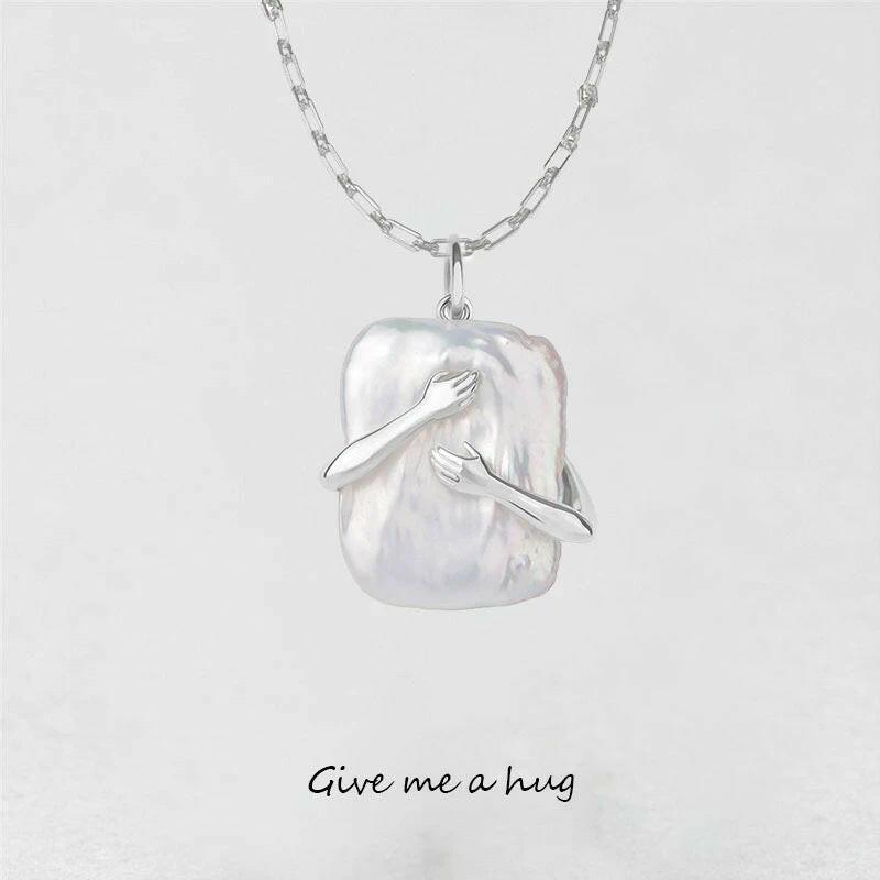 Square Baroque Pearl Pendant - dfive's store