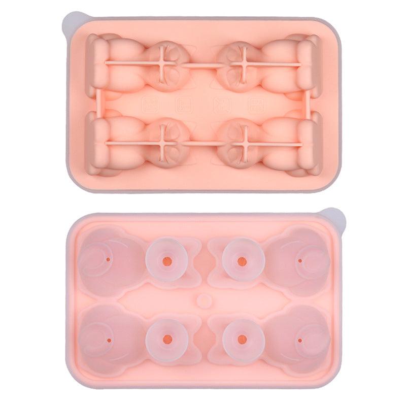 Unique 3-dimensional 4-Piece Silicone Cat Ice Cube Tray - Dfive's Store
