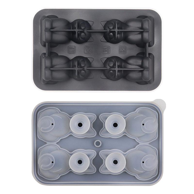 Unique 3-dimensional 4-Piece Silicone Cat Ice Cube Tray - Dfive's Store