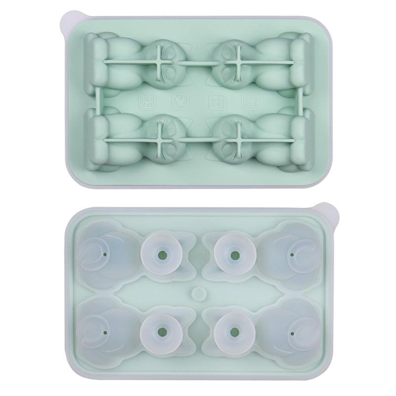 Unique 3-dimensional 4-Piece Silicone Cat Ice Cube Tray - Dfive's Store