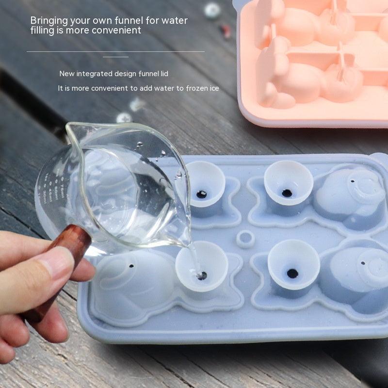 Unique 3-dimensional 4-Piece Silicone Cat Ice Cube Tray - Dfive's Store