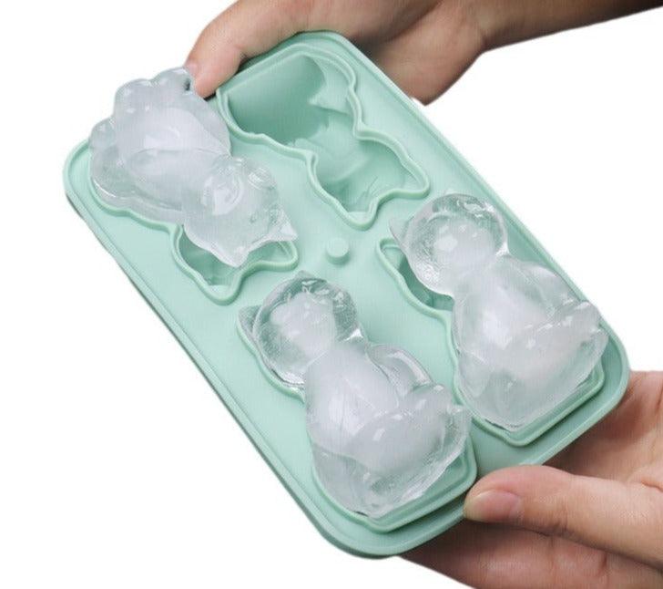 Unique 3-dimensional 4-Piece Silicone Cat Ice Cube Tray - Dfive's Store
