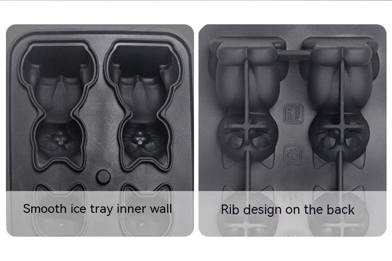 Unique 3-dimensional 4-Piece Silicone Cat Ice Cube Tray - Dfive's Store