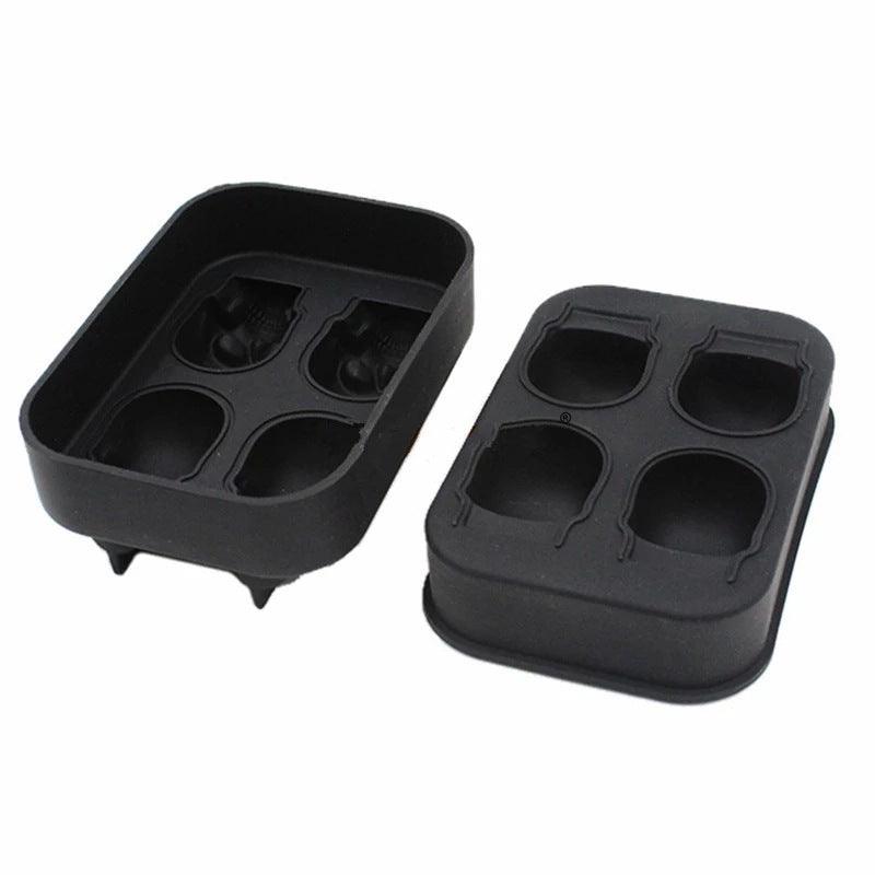 Unique 3-dimensional 4-Piece Silicone Skull Ice Cube Tray - Dfive's Store