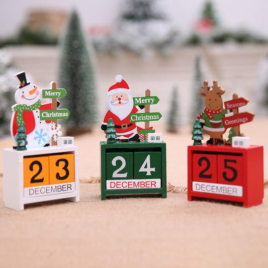 Christmas Wooden Calendar Decorations - dfive's store
