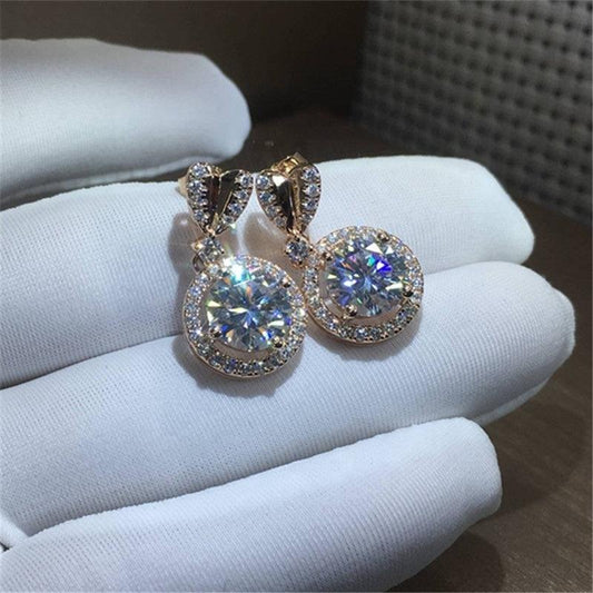 Dangling Round Earrings - dfive's store