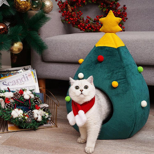 Pet Bed Nest Christmas Tree - Dfive's Store