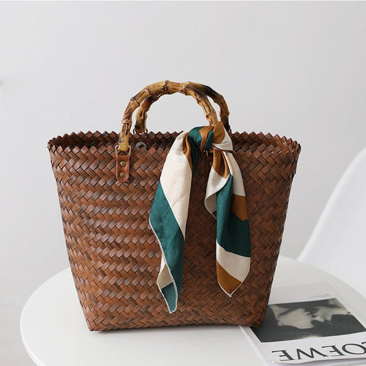 Retro Portable Large Capacity Handbag - dfive's store