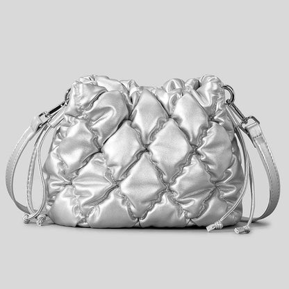 Rhombus Stitching Shoulder Bag - dfive's store