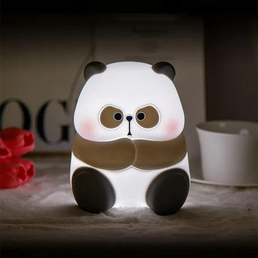 Small Cute Angry Panda Silicone Night Light - Dfive's Store