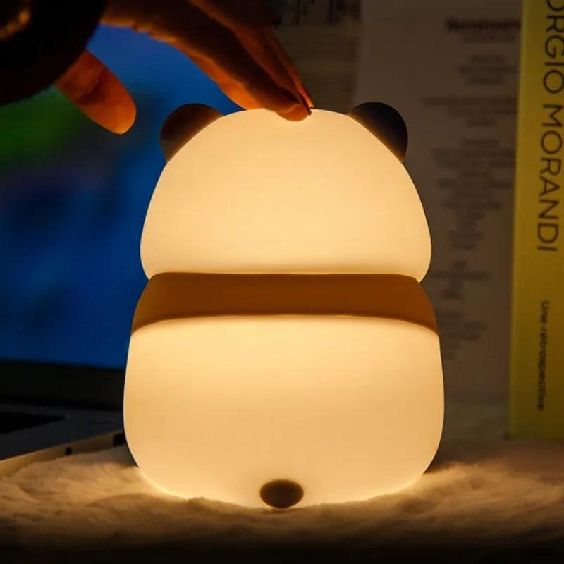 Small Cute Angry Panda Silicone Night Light - Dfive's Store