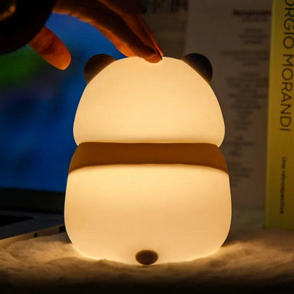 Small Cute Angry Panda Silicone Night Light - Dfive's Store