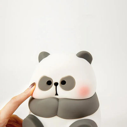 Small Cute Angry Panda Silicone Night Light - Dfive's Store